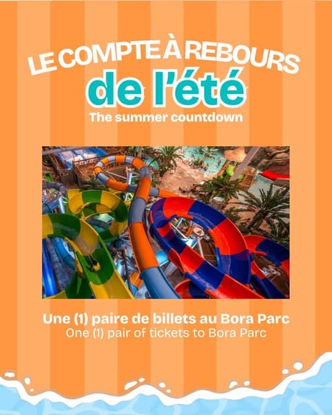 Concours Gagnez deux billets pour le Bora Parc!