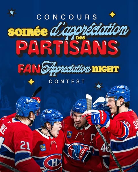 Concours Gagnez deux billets pour le dernier match du Canadien le 11 avril!