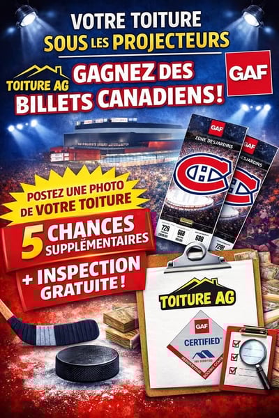Concours Gagnez deux billets pour les Canadiens de Montréal!