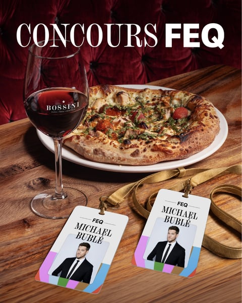 Concours Gagnez deux passes OR pour le spectacle de Michael Bublé au FEQ et une carte-cadeau Bossini de 75$!