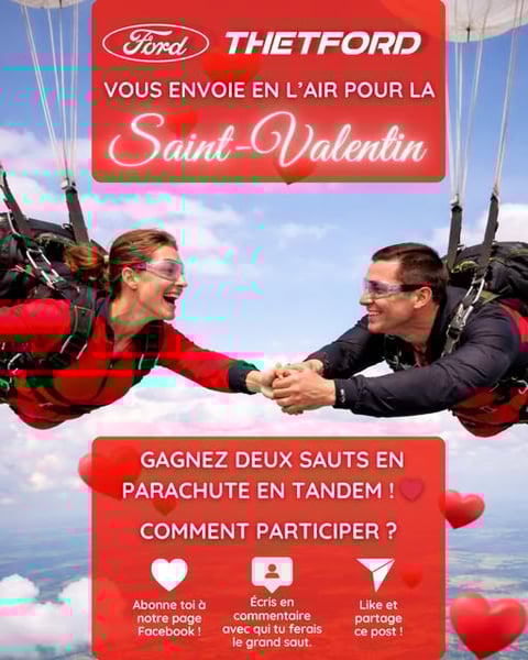 Concours Gagnez deux sauts en parachute en tandem!