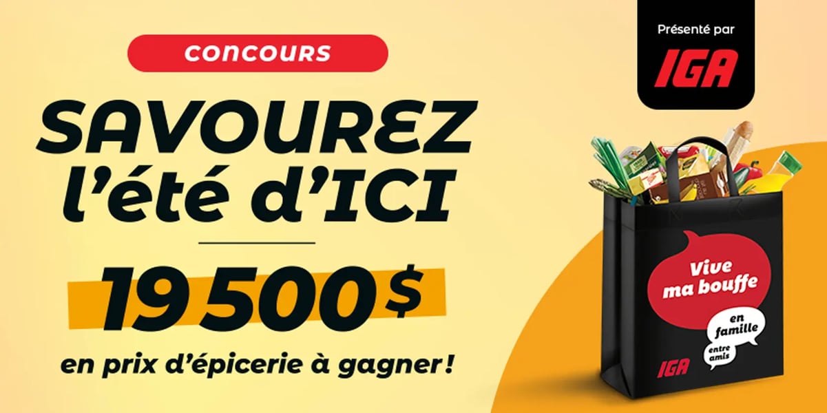 Concours Gagnez jusqu'à 10 000 $ d'épicerie avec Icimédias