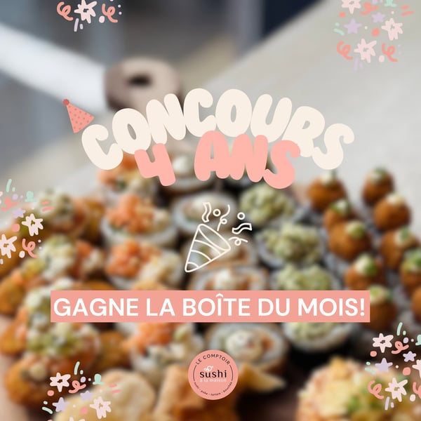 Concours Gagnez la boîte Sushi à la maison du mois de Juin!