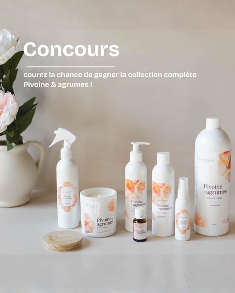 Concours Gagnez la collection complète Pivoine & Agrumes de la Pivoinerie Lili!