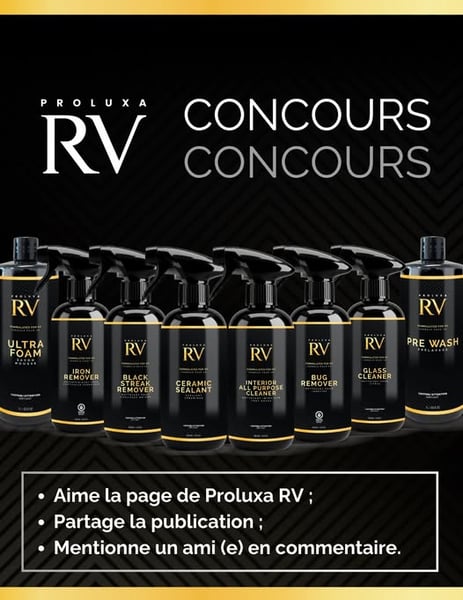 Concours Gagnez la gamme complète de produits nettoyants pour VR!