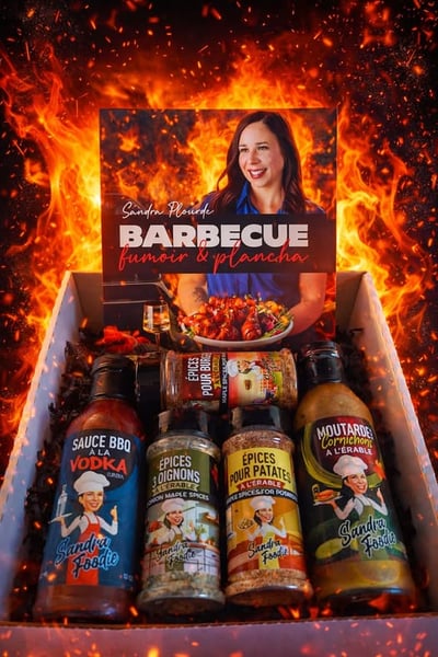 Concours Gagnez le livre de recettes Barbecue, fumoir & plancha et un coffret de produits Sandra Plourde!