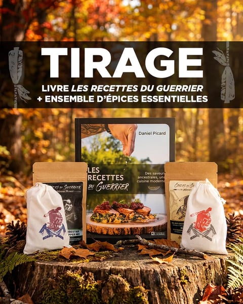 Concours Gagnez le nouveau livre de recettes Épices Du Guerrier ainsi qu'un ensemble d'épices!