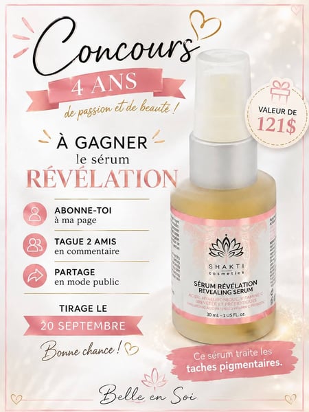 Concours Gagnez le sérum révélation!