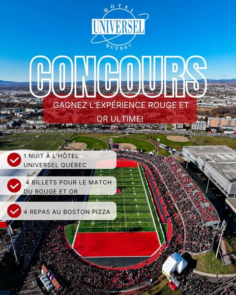 Concours Gagnez l'expérience ultime Rouge et Or!