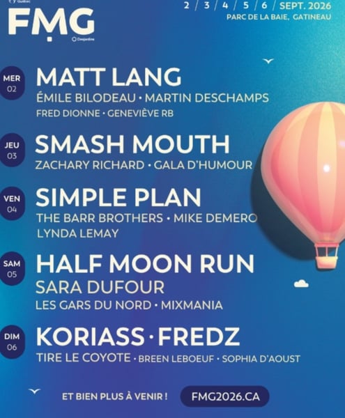 Concours Gagnez l'un des 2 passeports 5 jours ou l'une des 2 passes VIP pour la soirée de leur choix au FMG!