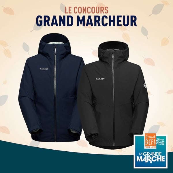 Concours Gagnez l'un des 50 manteaux Grand marcheur ! Concours Gagnez l'un des 50 manteaux Grand marcheur !