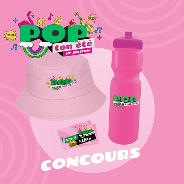 Concours Gagnez l'un des cinq ensembles de prix Pop ton été de la Ville de Terrebonne!