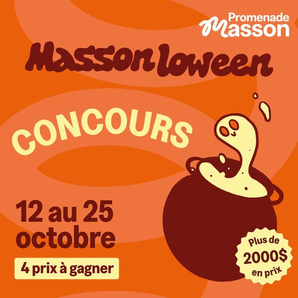 Concours Gagnez l'un des quatre paniers-cadeaux Promenade Masson!