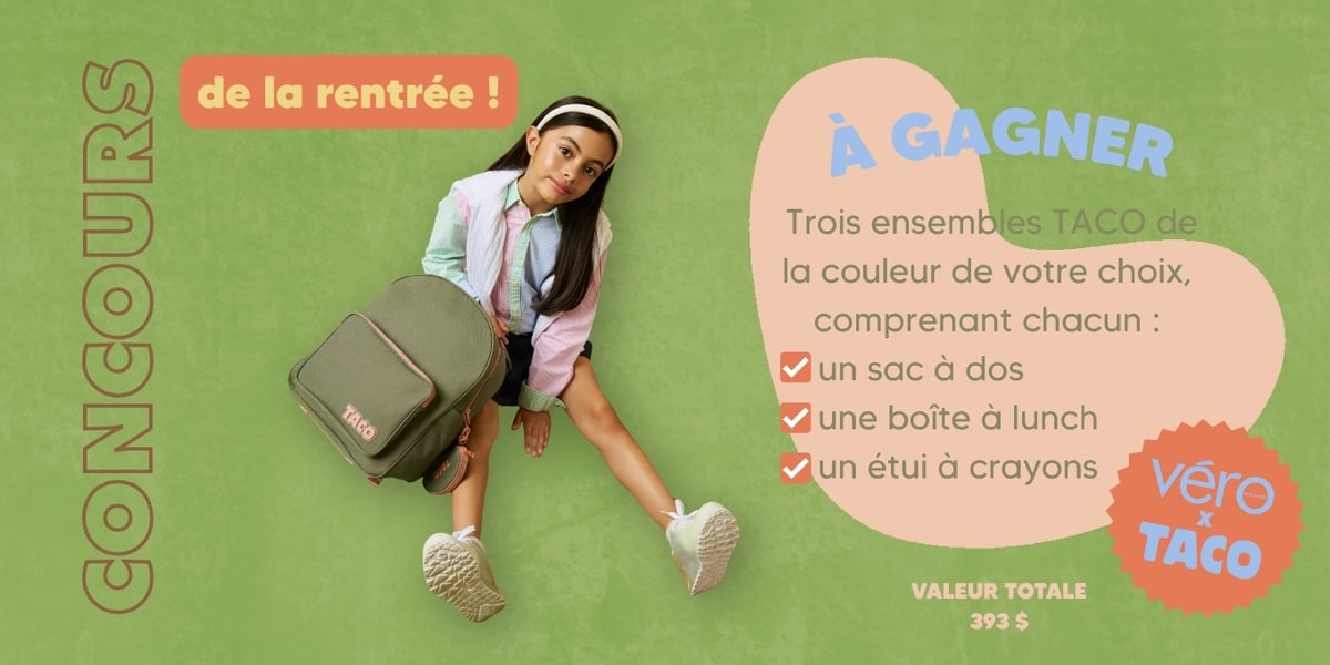 Concours Gagnez l'un des trois ensemble Taco!