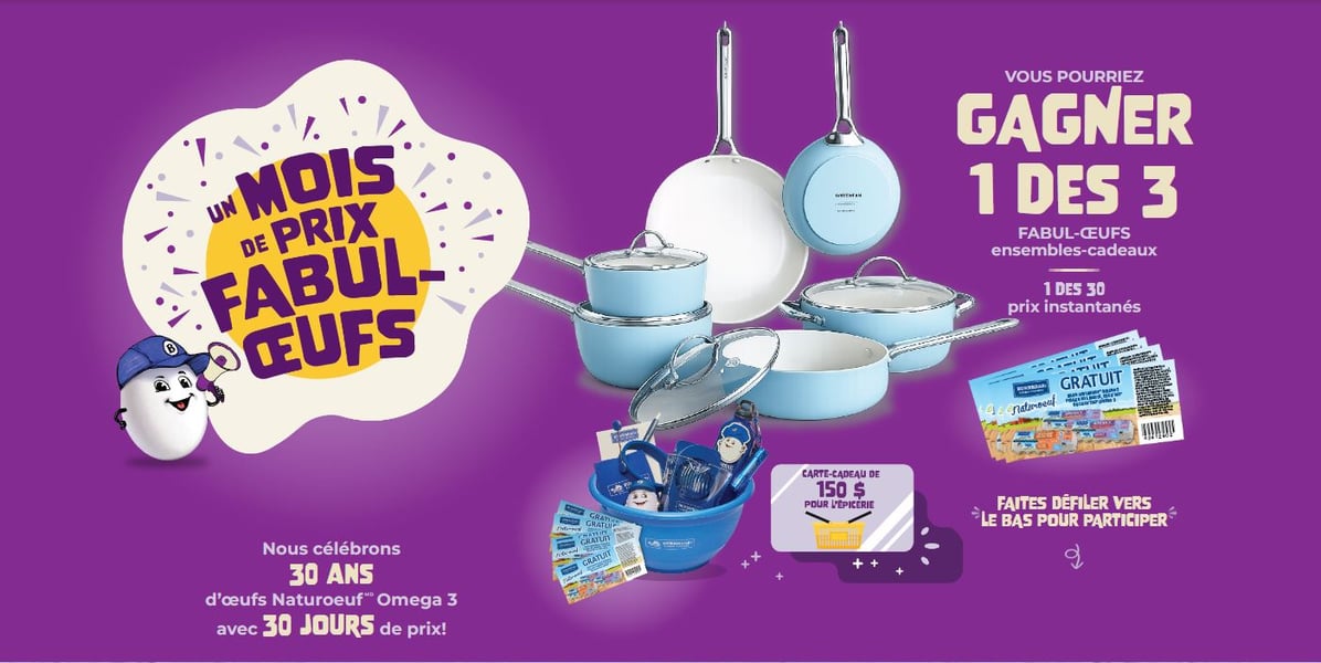 Concours Gagnez l'un des trois ensembles-cadeaux des fermes Burnbraefarms!