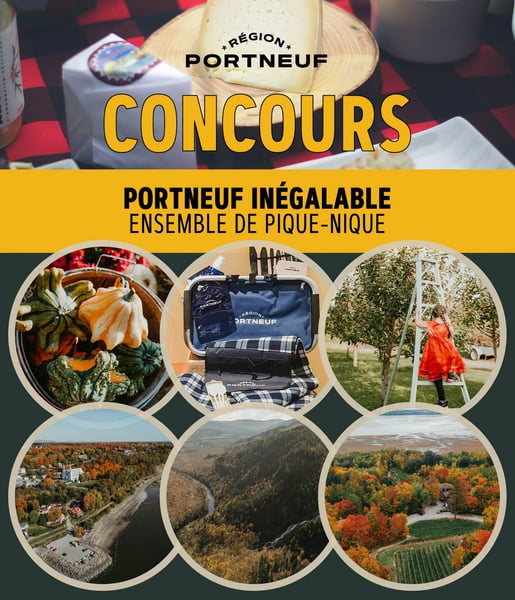 Concours Gagnez l’un des trois ensembles de pique‑nique aux couleurs de la région de Portneuf!