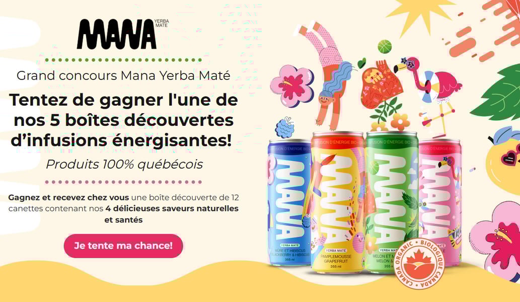 Concours Gagnez l'une de nos 5 boîtes découvertes d’infusions énergisantes!