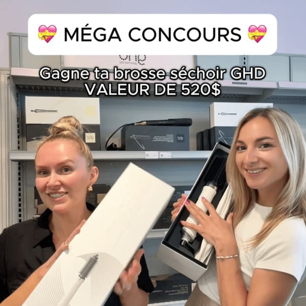 Concours Gagnez l’une des 2 brosses séchoirs GHD Duet Blowdry d'une valeur 520$ chacune! Concours Gagnez l’une des 2 brosses séchoirs GHD Duet Blowdry d'une valeur 520$ chacune!