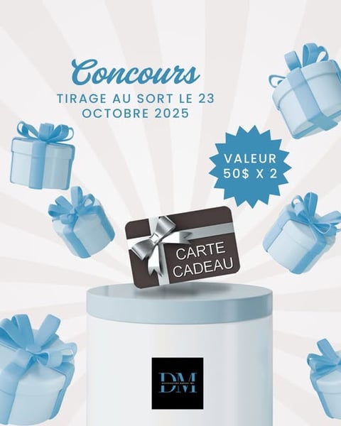 Concours Gagnez l’une des 2 cartes-cadeaux de 50 $ Distribution Marier Inc.