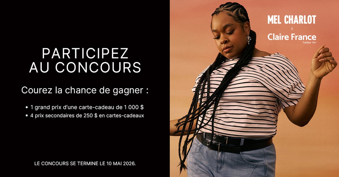 Concours Gagnez l'une des 5 cartes-cadeaux Claire France!