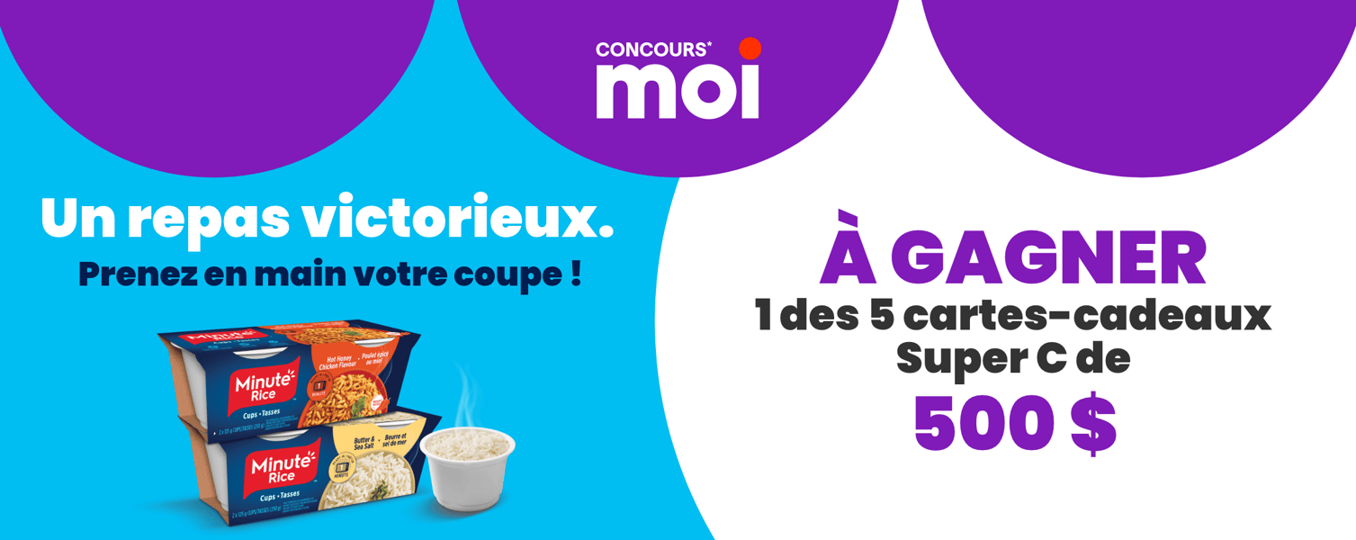 Concours Gagnez l'une des cinq cartes cadeaux Super C de 500$!