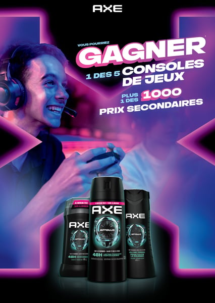 Concours Gagnez l'une des cinq consoles de jeux ou l'un des mille prix secondaires!