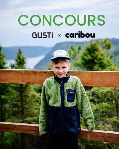 Concours Gagnez l'une des deux cartes-cadeaux 150$ chez GUSTi et une carte-cadeau de 150$ chez Caribou!