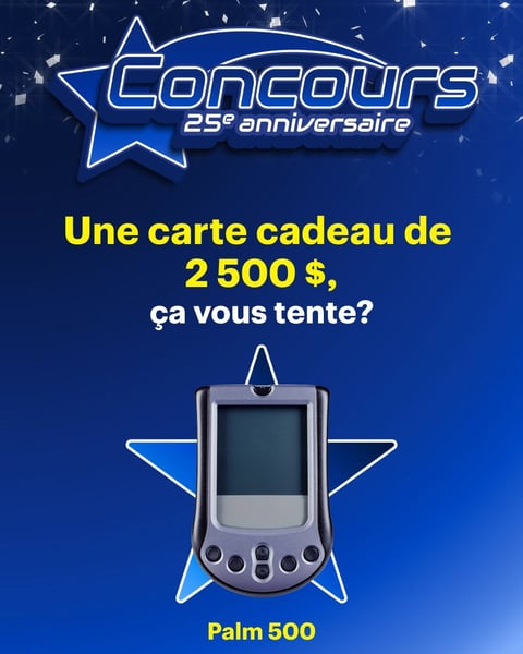 Concours Gagnez l'une des deux cartes-cadeaux Best Buy de 2500$!