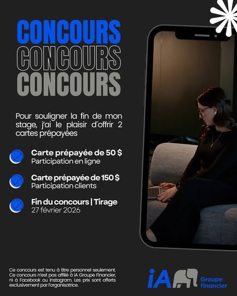 Concours Gagnez l'une des deux cartes prépayée de 50$ où 150$!