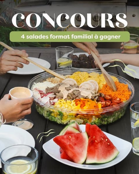Concours Gagnez l'une des quatre salades format familial!