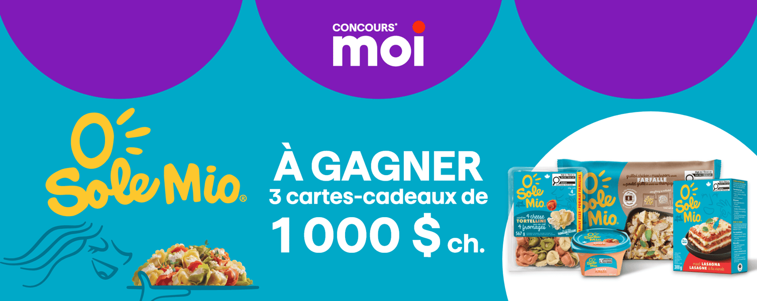Concours Gagnez l'une des trois cartes-cadeau de 1000$!