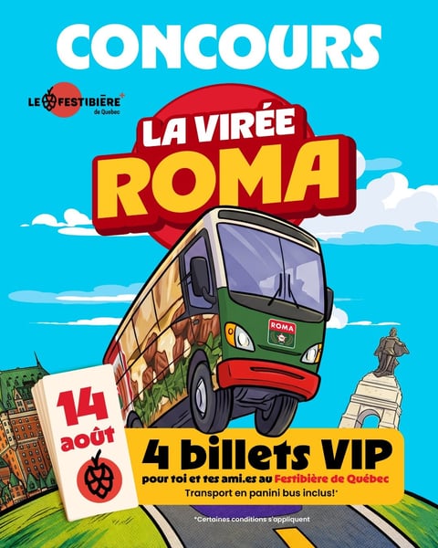 Concours Gagnez quatre billets VIP pour le Festibière de Québec!