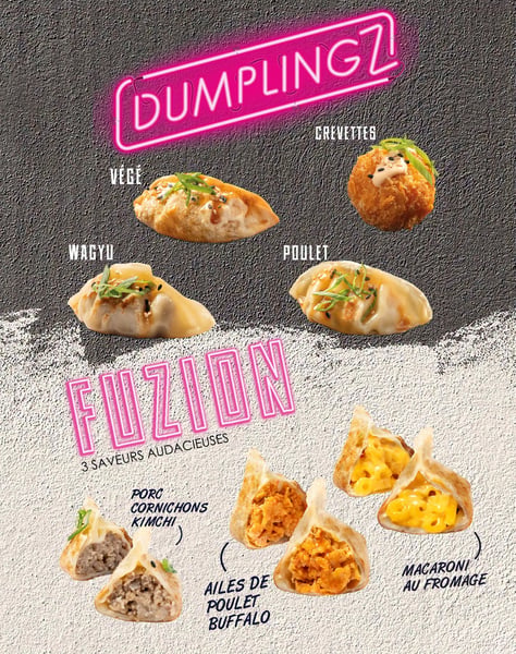 Concours Gagnez quatre Dumplingz au choix!