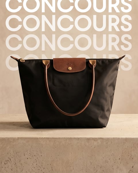 Concours Gagnez sac Pliage noir Longchamp!