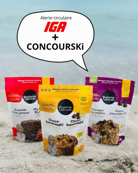 Concours Gagnez trois sachets des mélanges SANS SUCRE RAFFINÉ AJOUTÉ Madame Labriski﻿!