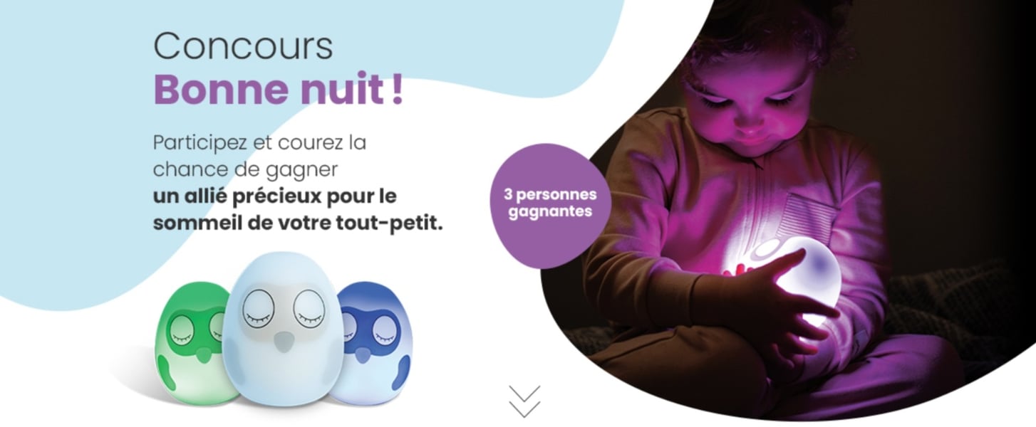 Concours Gagnez un allié précieux pour le sommeil de votre enfant!