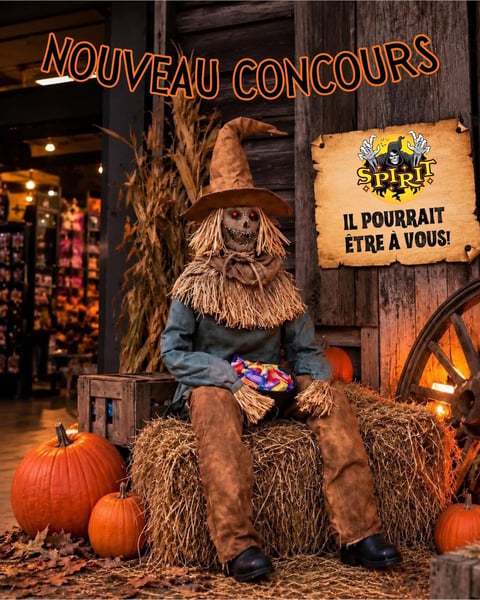 Concours Gagnez un animatronique Scary Sitting Scarecrow!