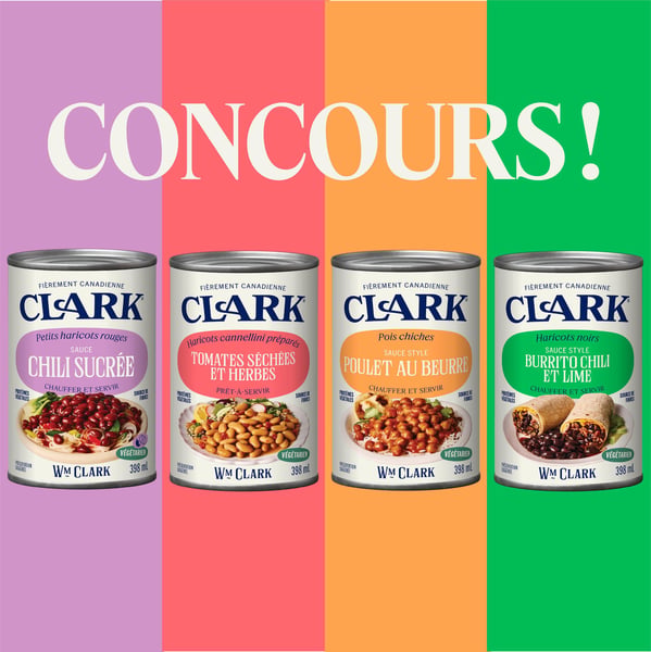 Concours Gagnez un assortiment de légumineuses Clark!