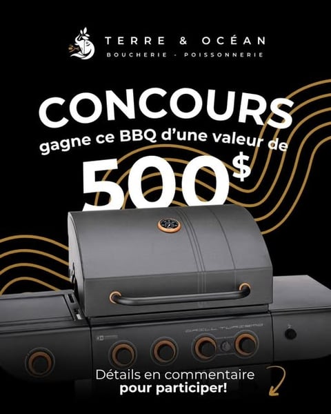 Concours Gagnez un BBQ d'une valeur de 500$! Concours Gagnez un BBQ d'une valeur de 500$!