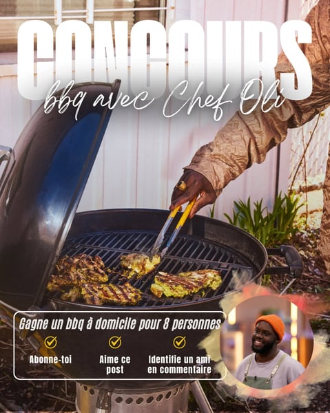Concours Gagnez un BBQ privé pour 8 personnes à domicile avec Chef Oli et son équipe!