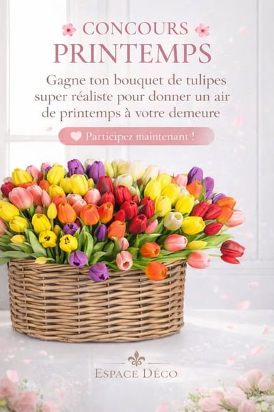 Concours Gagnez un bouquet de tulipes super réaliste!