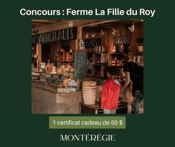 Concours Gagnez un certificat cadeau à la ferme La file du Roy!