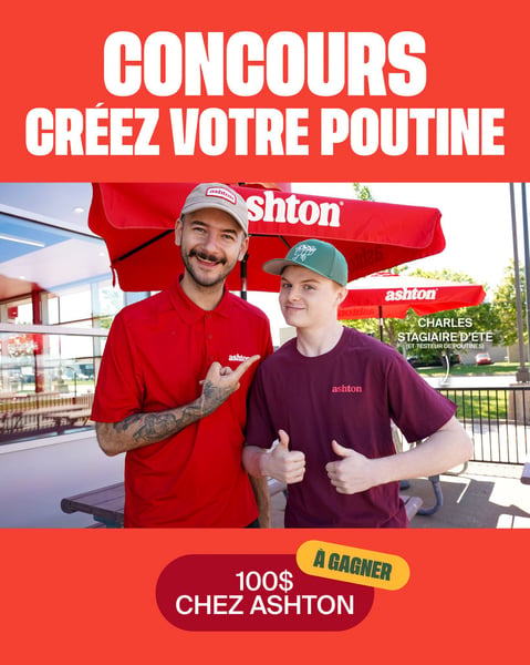 Concours Gagnez un certificat-cadeau Ashton de 100$!