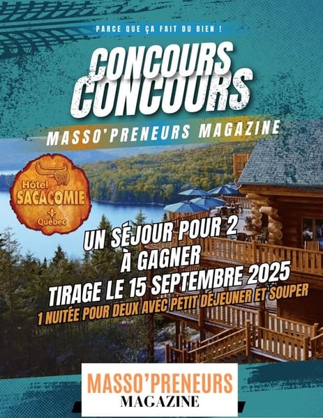 Concours Gagnez un certificat cadeau d’une nuitée pour 2 personnes à l'Hôtel et Spa Sacacomie en Mauricie Concours Gagnez un certificat cadeau d’une nuitée pour 2 personnes à l'Hôtel et Spa Sacacomie en Mauricie
