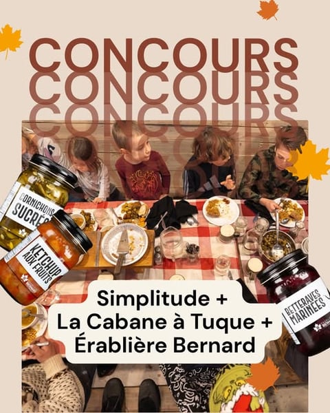 Concours Gagnez un certificat cadeau pour deux adultes et deux enfants à l'érablière Bernard!