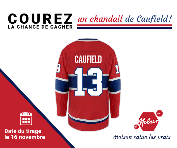 Concours Gagnez un chandail de Cole Caufield, numéro 13 ou de Suzuki numéro 14!