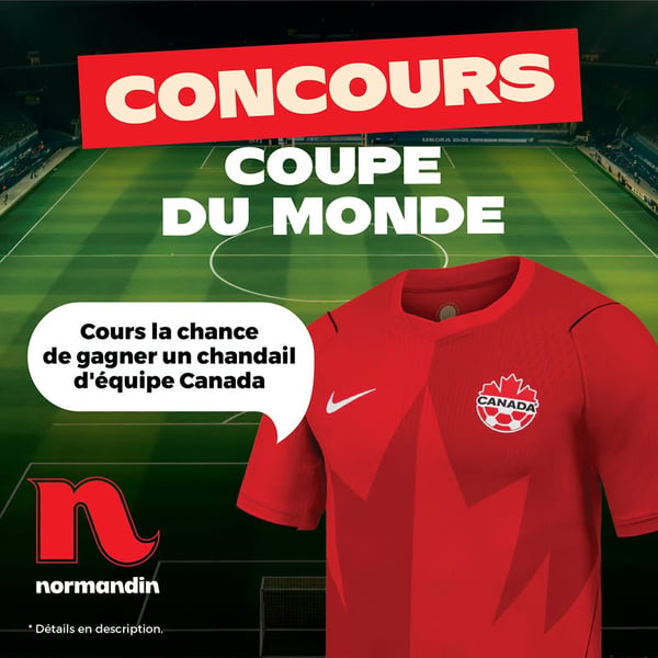Concours Gagnez un chandail de l'équipe de Canada Soccer!
