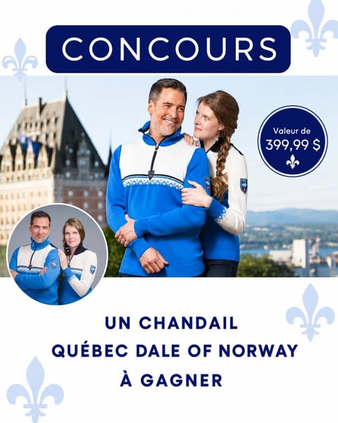 Concours Gagnez un chandail Québec Dale of Norway pour femme ou pour homme!