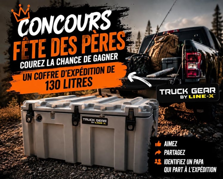 Concours Gagnez un coffre d’expédition Truck Gear by LINE-X de 130 litres!