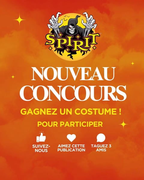 Concours Gagnez un costume d'halloween de votre choix!